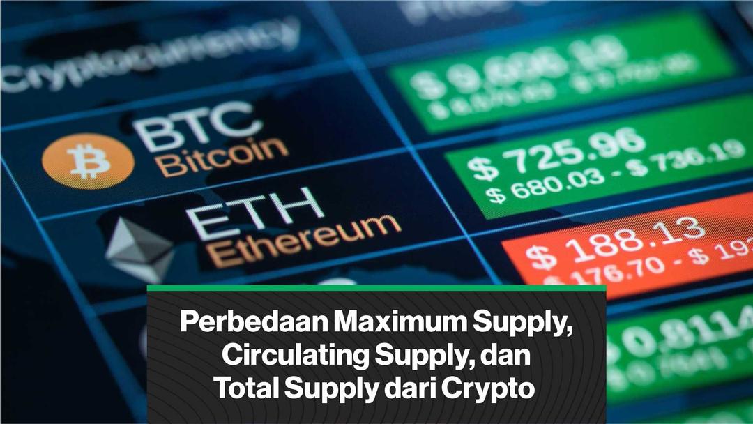 crypto difference between circulating and total and max supply